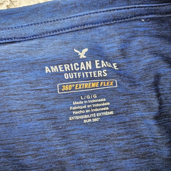 American Eagle Outfitters Men Shirt Athletic Crew Neck Long Sleeve Tee Size L/G - Picture 10 of 10